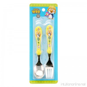 Pororo Stainless Spoon & Fork SET for Kids - B00HTHPSDQ